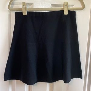 Theory Black A line mini skirt